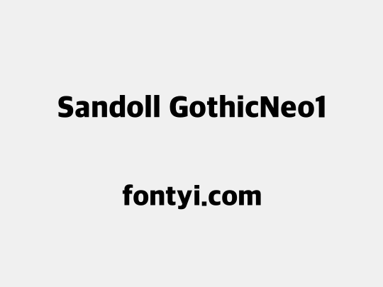 Sandoll GothicNeo1