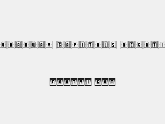 Broadway Capitals Negativ