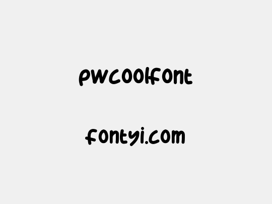 PWCoolFont