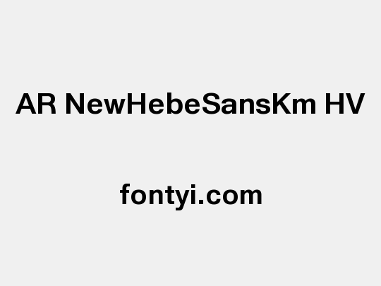 AR NewHebeSansKm HV