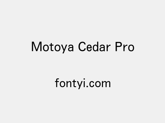 Motoya Cedar Pro