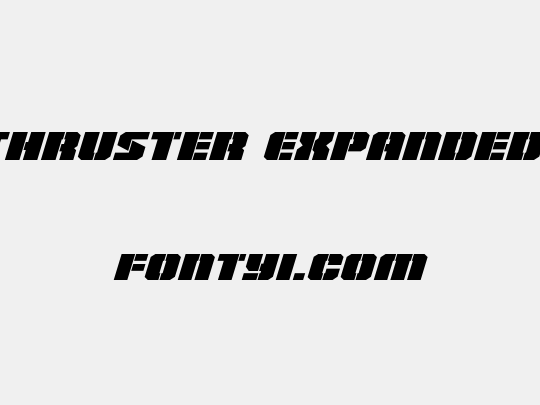 Warp Thruster Expanded Italic
