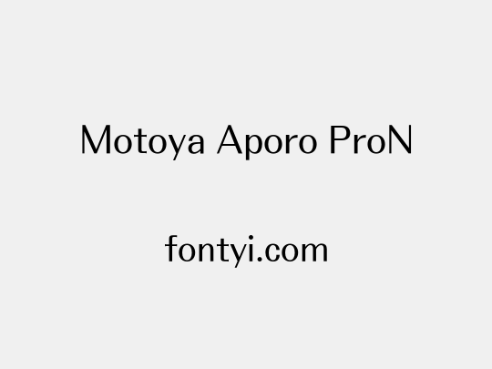 Motoya Aporo ProN