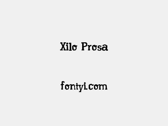 Xilo Prosa