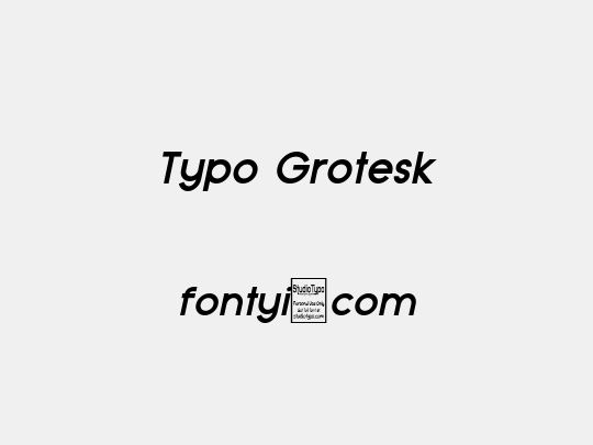 Typo Grotesk