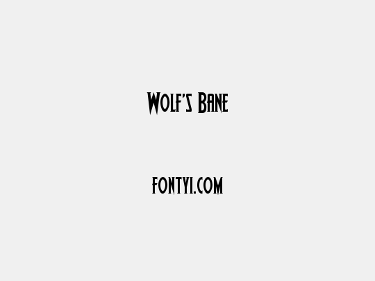 Wolf's Bane