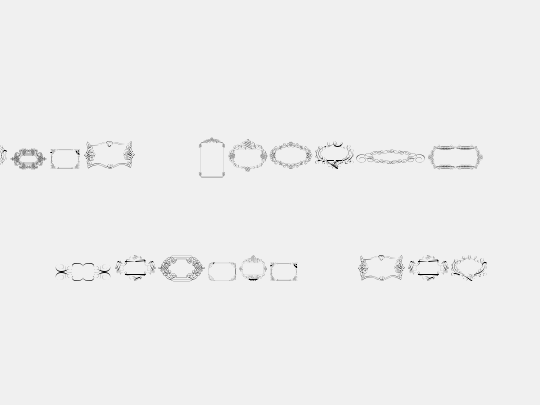 Calligraphic Frames Soft Two