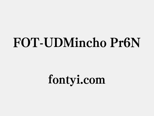 FOT-UDMincho Pr6N