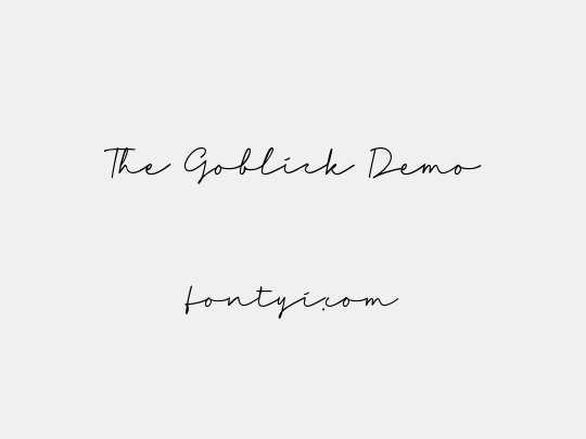 The Goblick Demo