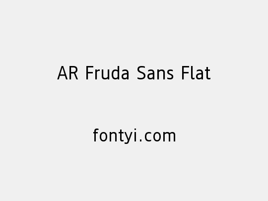 AR Fruda Sans Flat