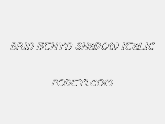 Brin Athyn Shadow Italic