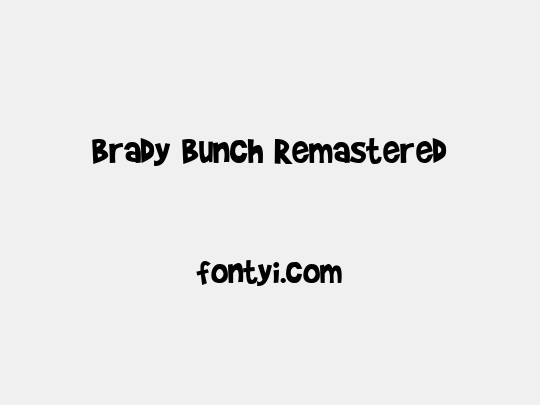 Brady Bunch Remastered