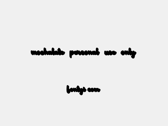 mochalate personal use only
