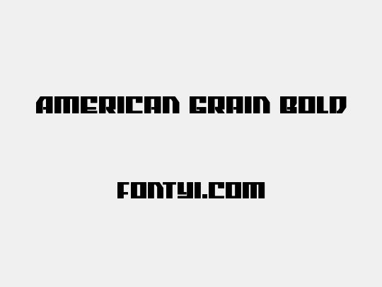 American Grain Bold