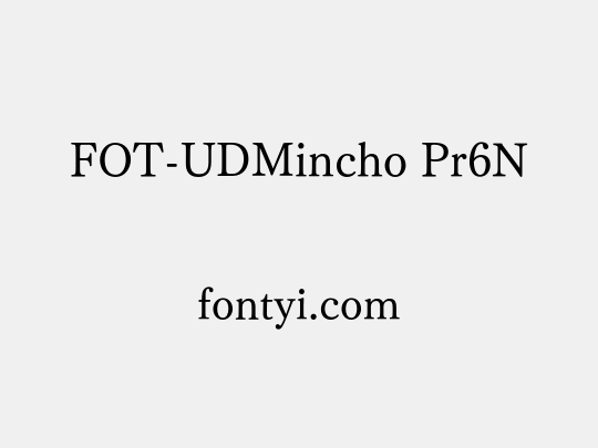 FOT-UDMincho Pr6N