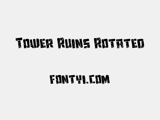 Tower Ruins Rotated