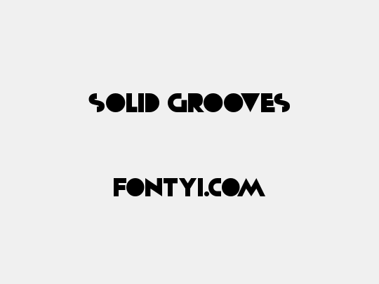 Solid Grooves
