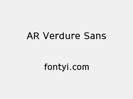 AR Verdure Sans