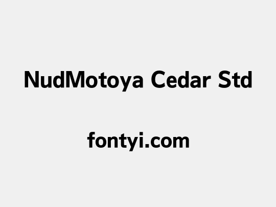 NudMotoya Cedar Std