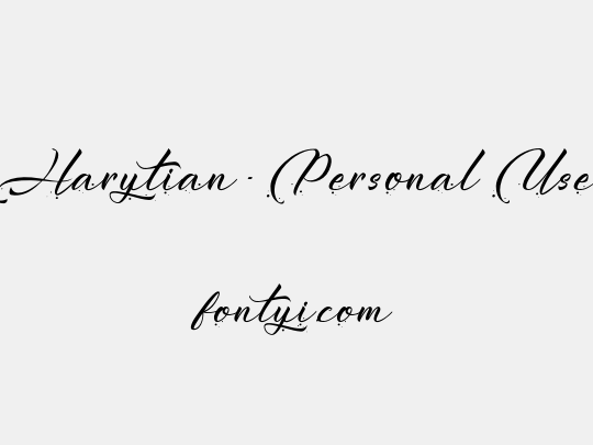 Harytian - Personal Use