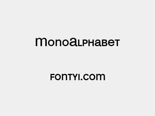 MonoAlphabet