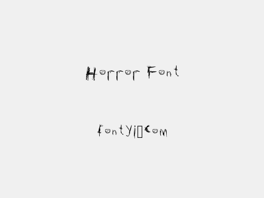Horror Font