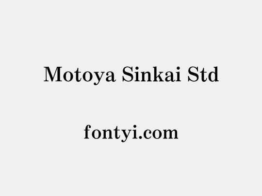 Motoya Sinkai Std