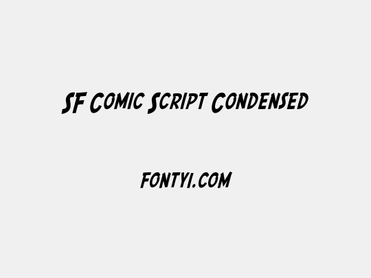 SF Comic Script Condensed