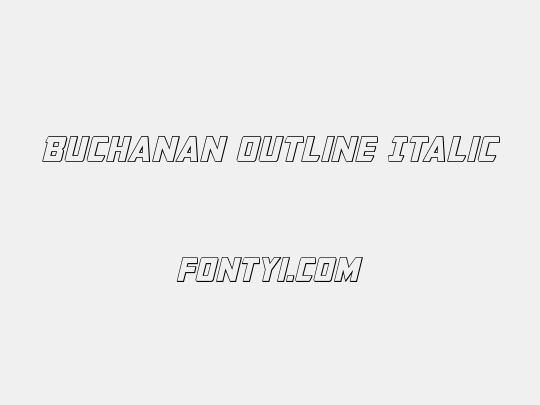Buchanan Outline Italic
