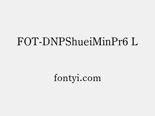 FOT-DNPShueiMinPr6 L