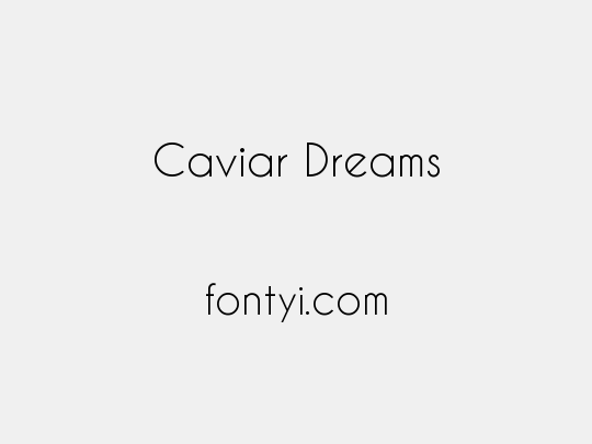 Caviar Dreams