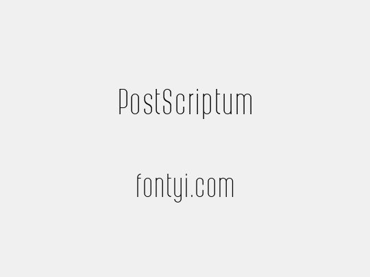 PostScriptum