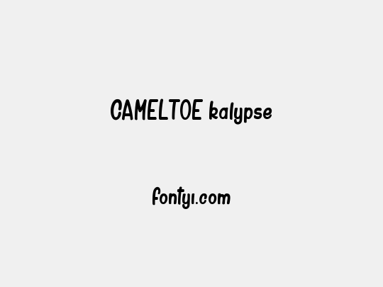 CAMELTOE kalypse
