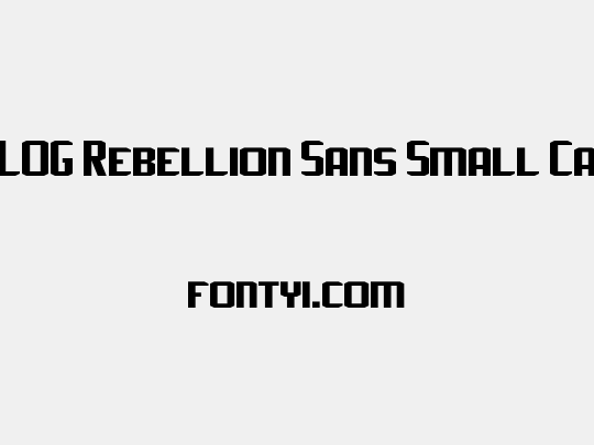 J-LOG Rebellion Sans Small Caps