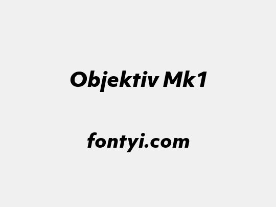 Objektiv Mk1