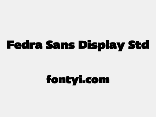 Fedra Sans Display Std