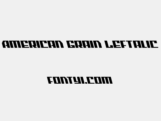 American Grain Leftalic