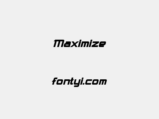 Maximize