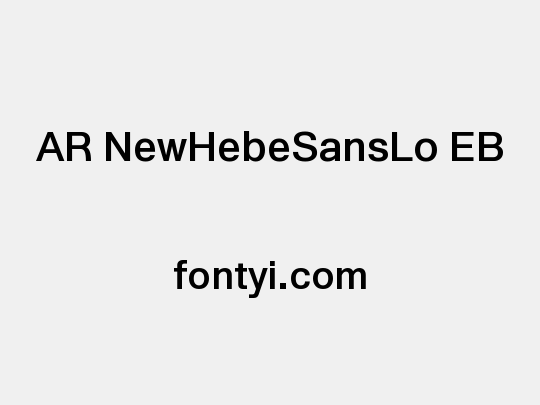 AR NewHebeSansLo EB