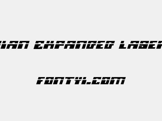 Micronian Expanded Laser Italic