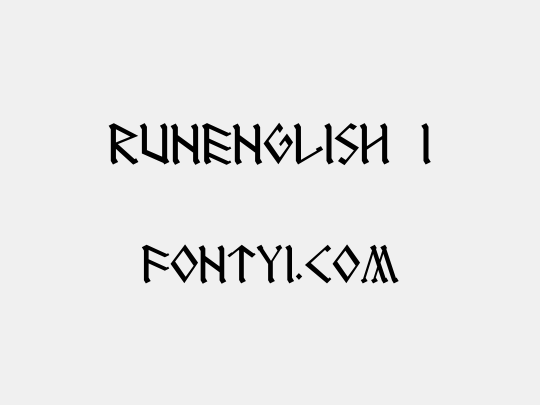 RUNEnglish 1