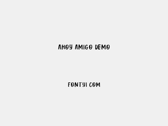 Ahoy Amigo DEMO