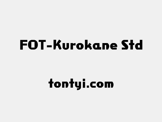 FOT-Kurokane Std