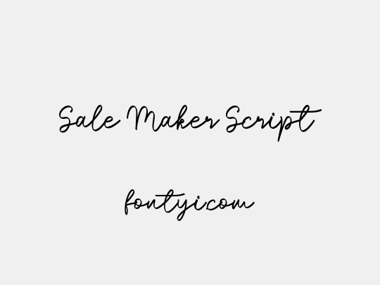 Sale Maker Script