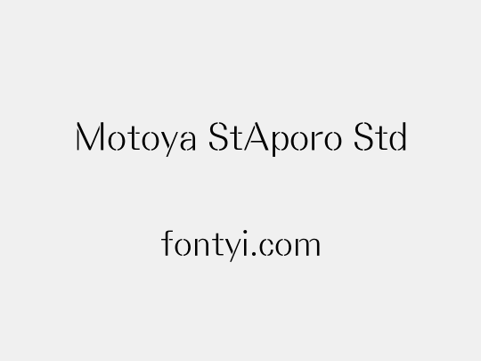 Motoya StAporo Std