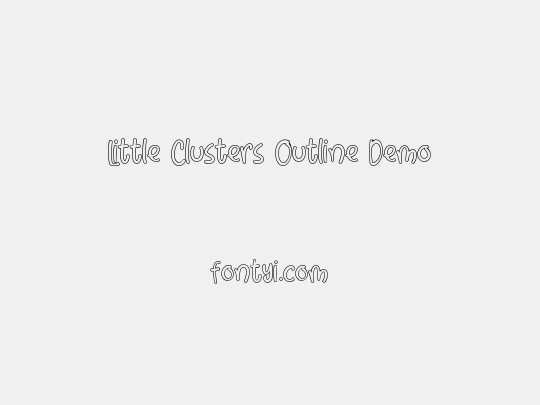 Little Clusters Outline Demo