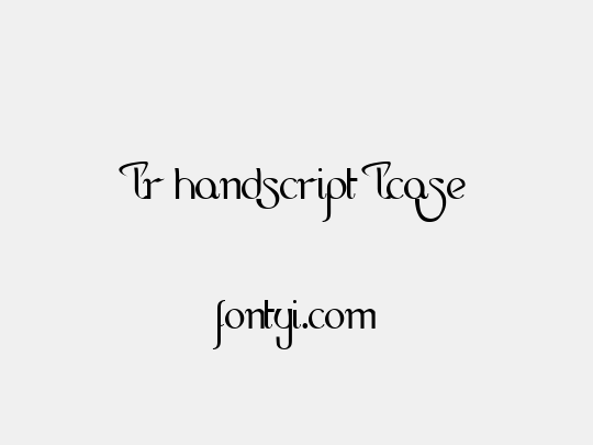 LR HandScript LCase