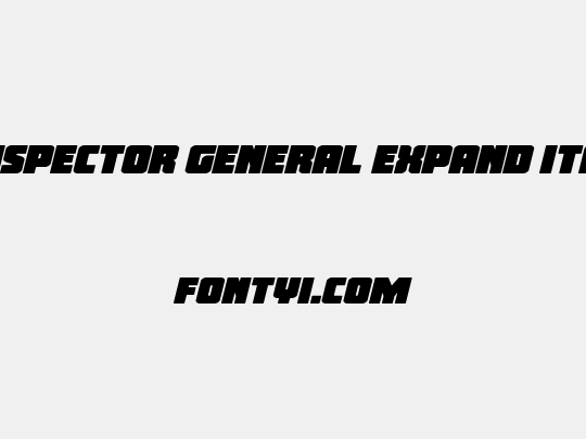 Inspector General Expand Ital