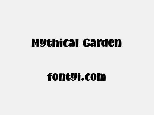 Mythical Garden
