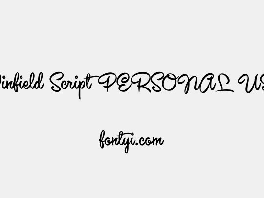 Winfield Script PERSONAL USE